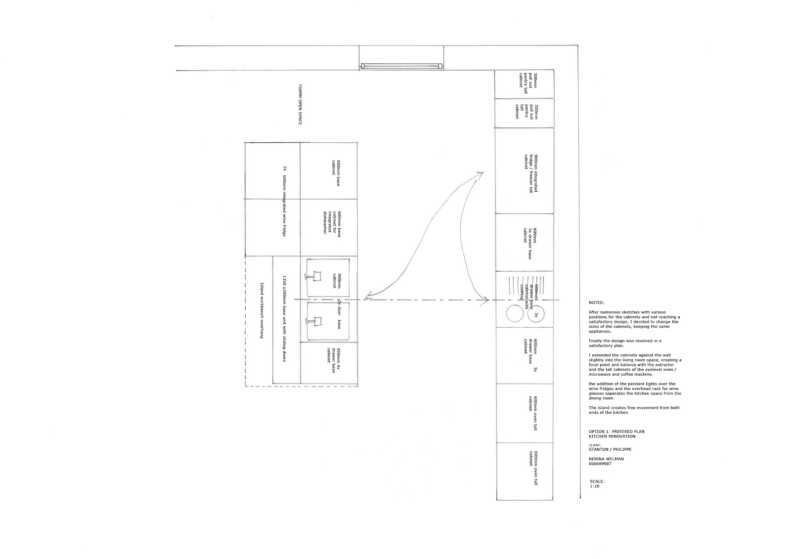 Interiors: C3ID0010B Kitchen Design Space Planning
