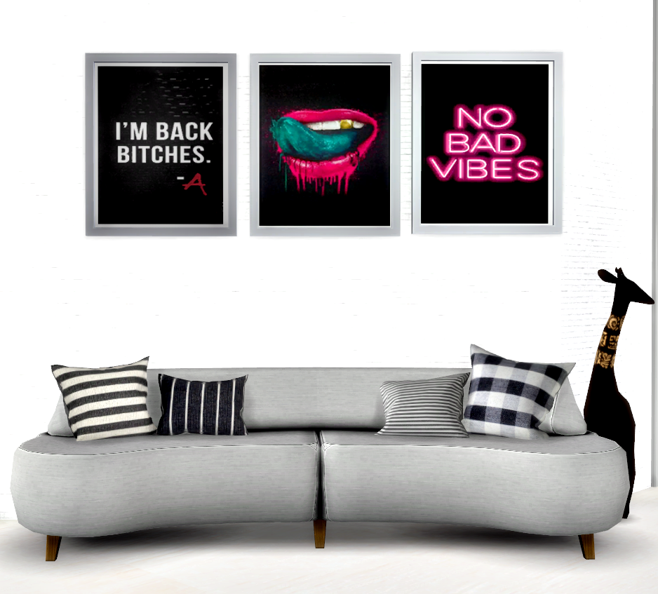 The Black Simmer: Wall Art by LilySims