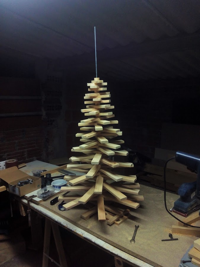Arbol de madera paso a paso