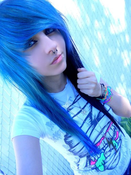 Emo Lifestyle Emo Girls Blue Hair