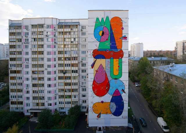 Street Art By Sixes Paredes For LGZ Festival In Moscow, Russia. 1