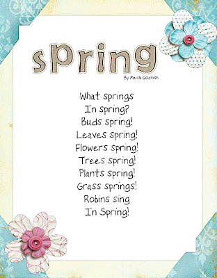 Some SPRING Freebies & Poems | Grade Onederful