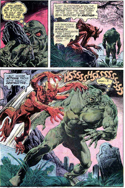 Swamp Thing v1 #18 1970s bronze age dc comic book page art by Nestor Redondo Swamp Thing v1 #18 1970s bronze age dc comic book page art by Nestor Redondo