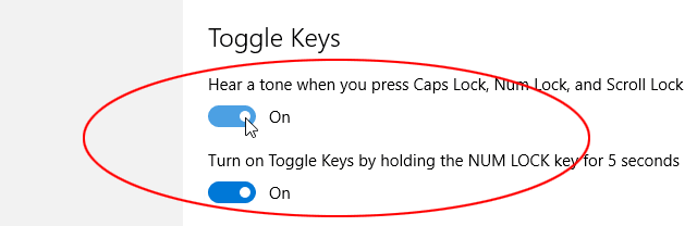 Toggle Keys