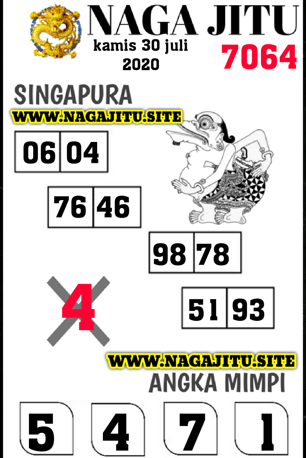 SYAIR SGP KAMIS 30 JULI 2020 SYAIR NAGA