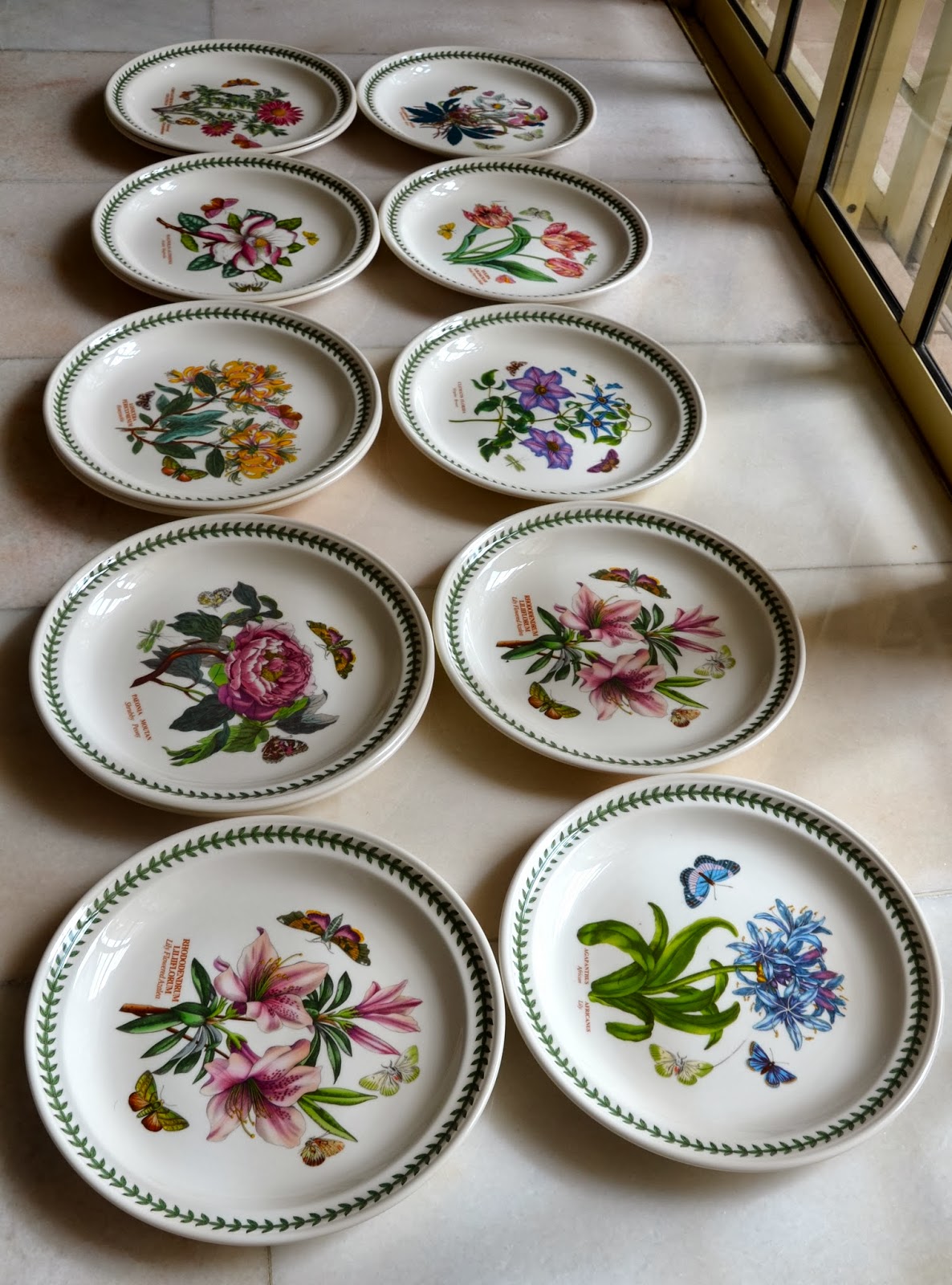 Kitch 'n' Chic Portmeirion Botanic Garden DINNER PLATES