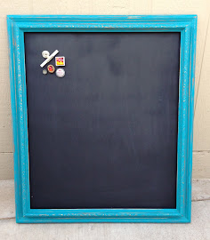 Peacock Blue Magnetic Chalkboard ($50)