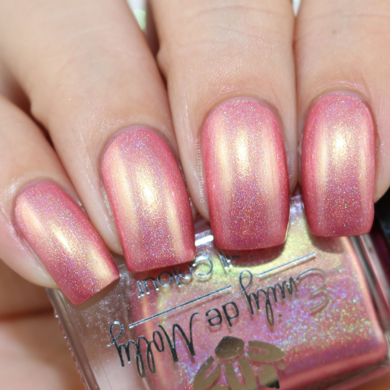 Emily de Molly Desert Rose swatched by Olivia Jade Nails