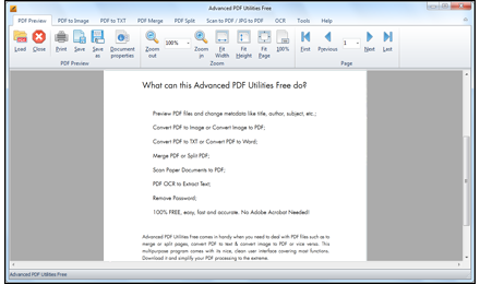 Advanced PDF Utilities Free