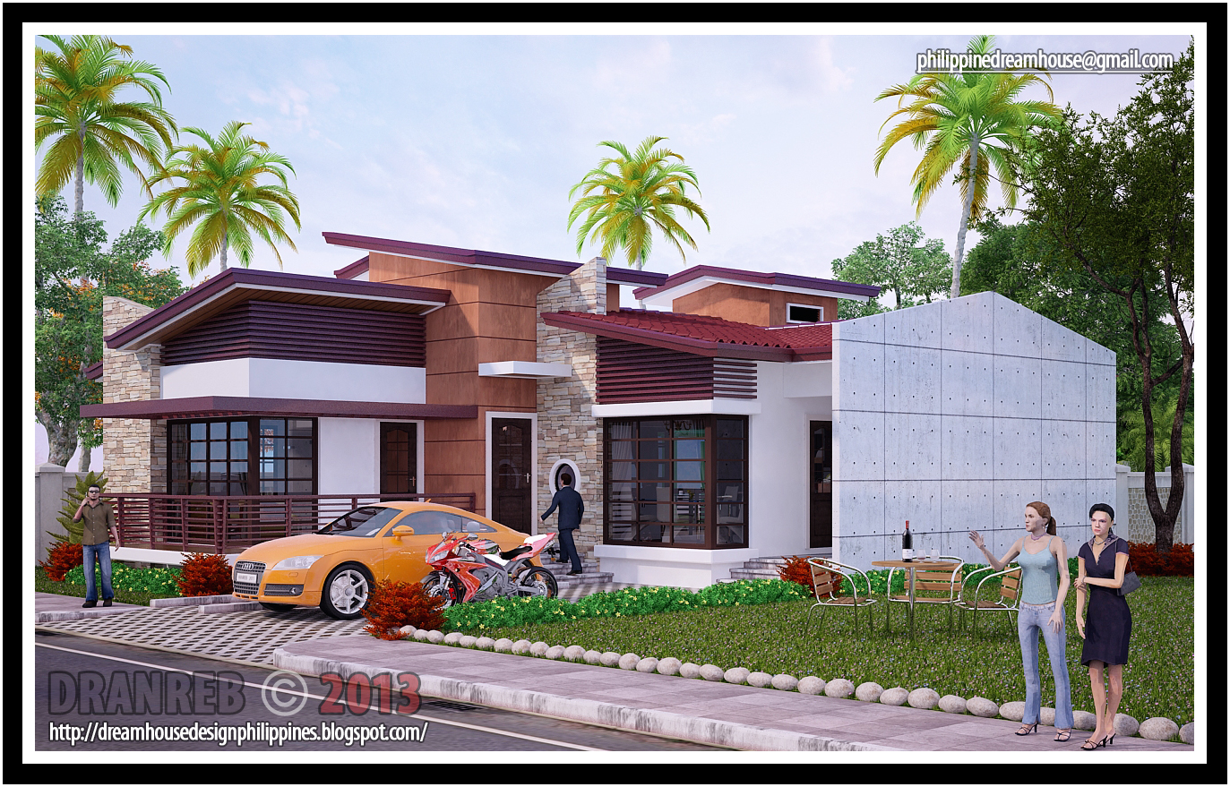 Philippine Dream House Design : Three Bedrooms Residential House