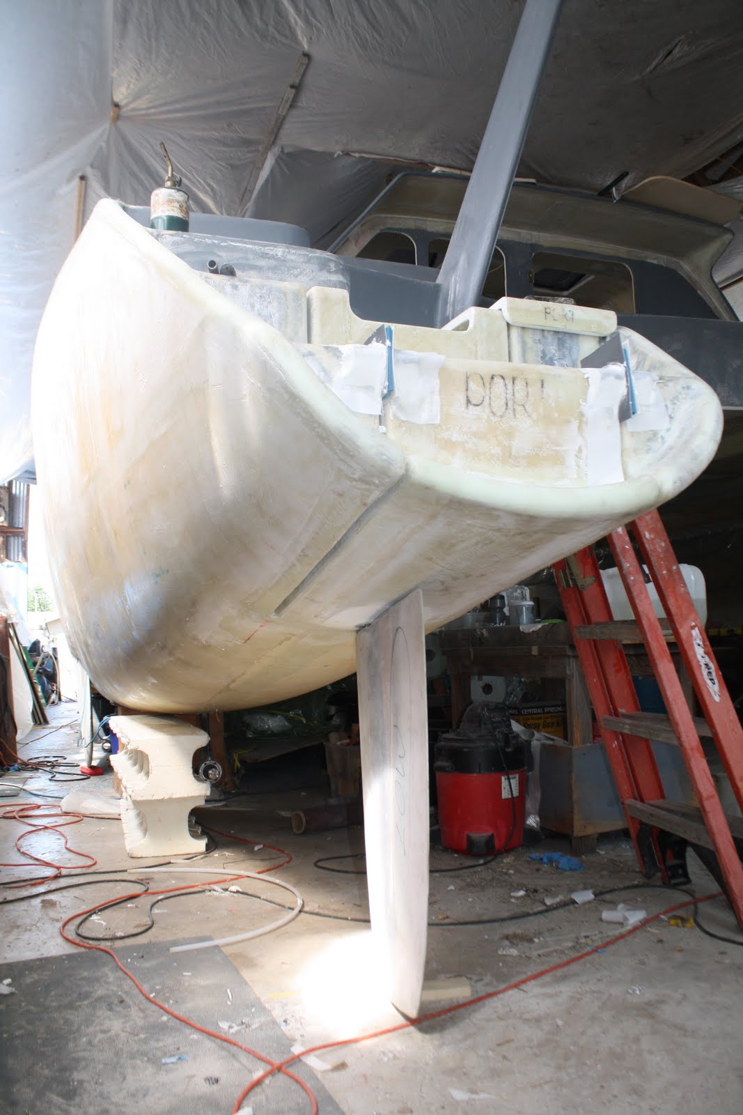 F44SC Catamaran Kick up rudders....at long last.