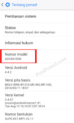Cara Mengetahui Tipe HP Advan Asli Cara Mengetahui Tipe HP Advan Asli