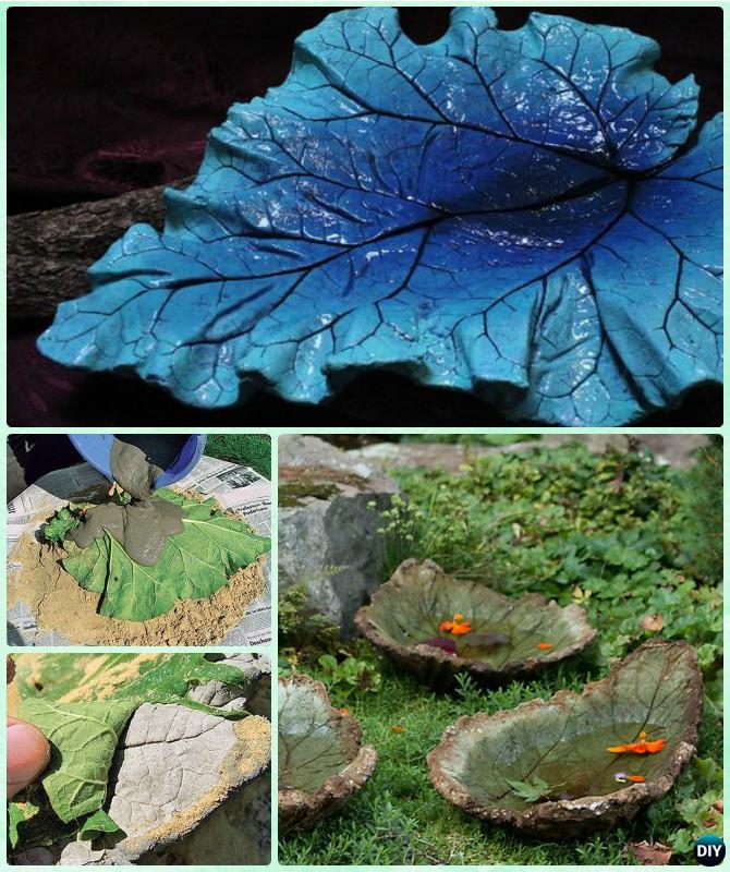 20 Wonderful Natural Concrete Leaf Fountain - Dwell Of Decor