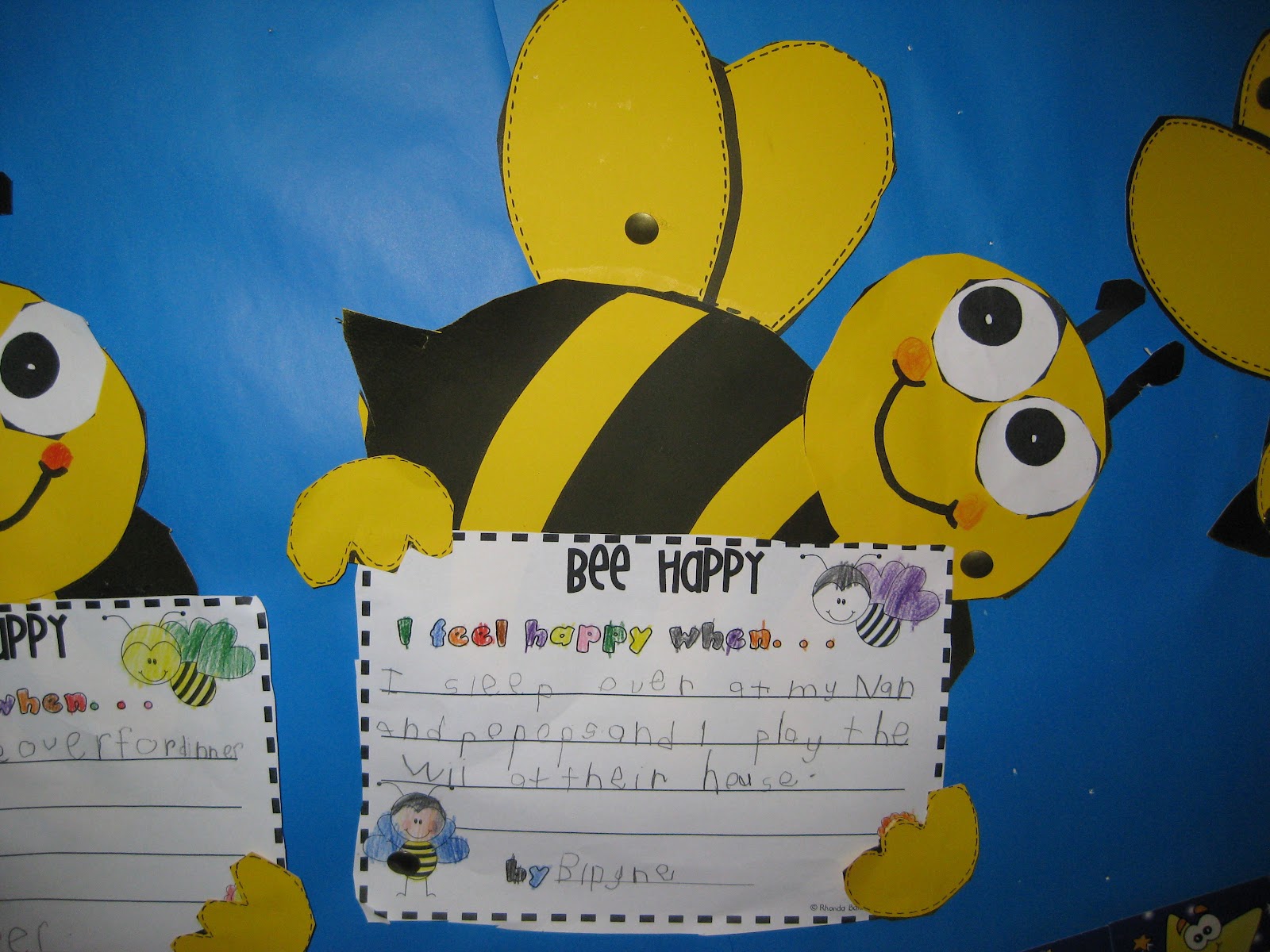 Classroom Fun Bee Happy Writing Craftivity