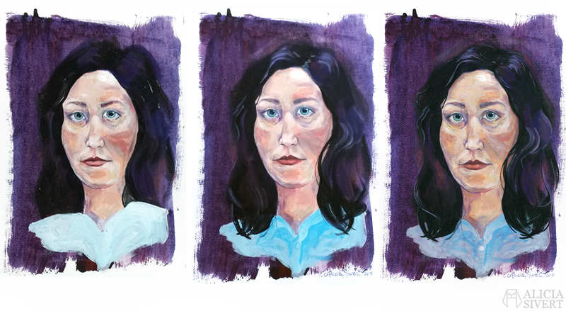 Self portrait by Alicia Sivertsson.