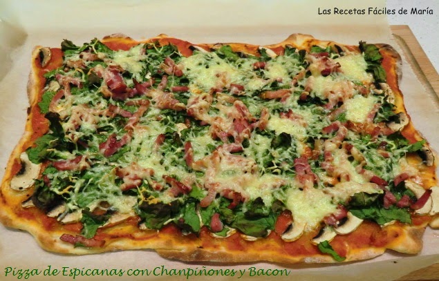 Pizza de espinacas