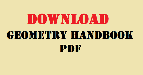 Download Geometry Handbook PDF for Competitive Exams