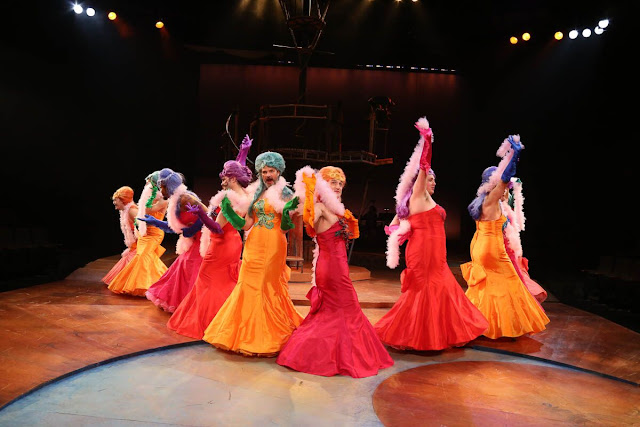 The Ensemble struts their stuff  as musical mermaids. (Photo by Curtis Brown.)