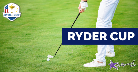 Europe Win Ryder Cup Golfer lines up iron shot