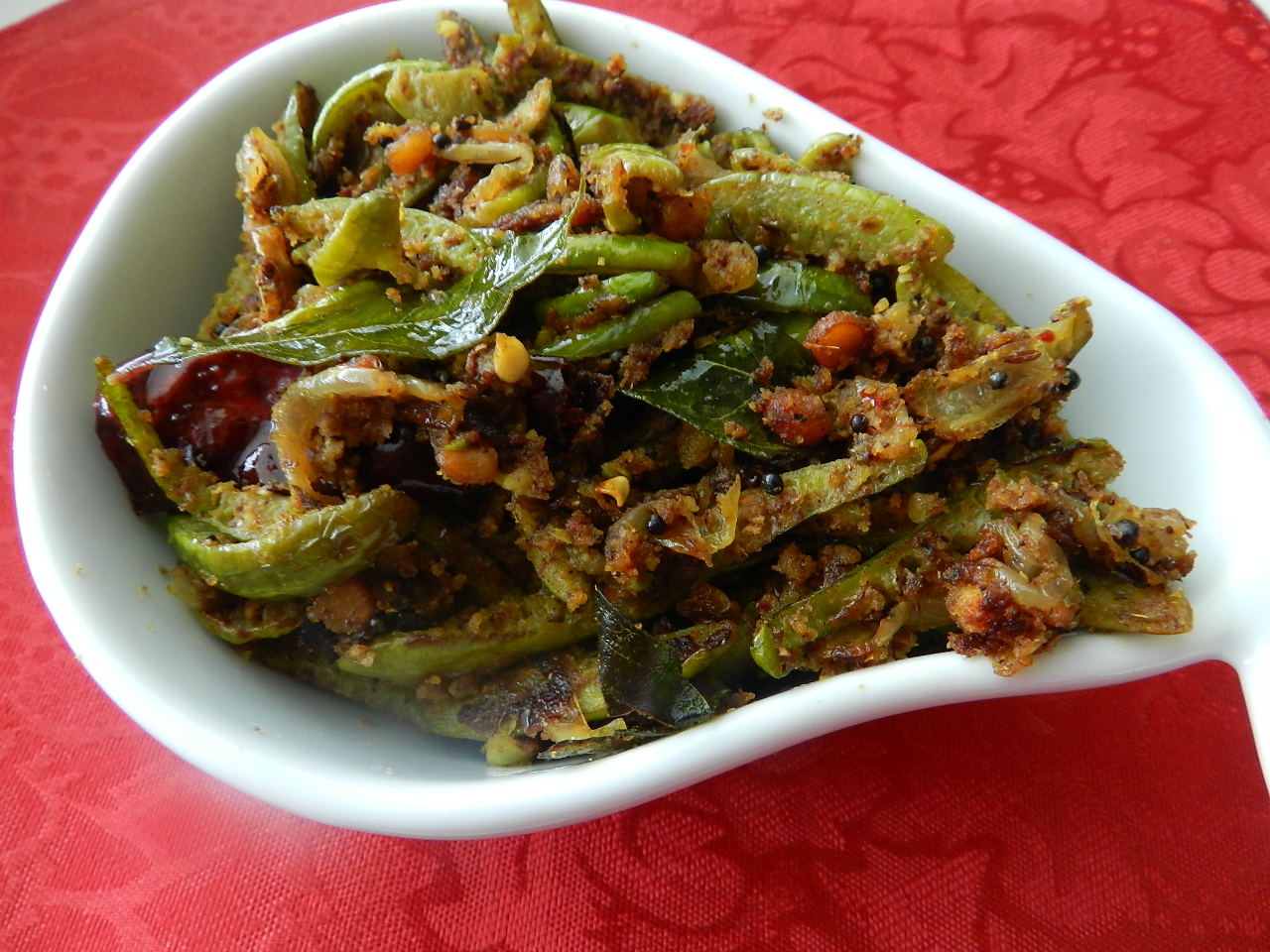 Raajis kitchen Dondakaya fry with peanuts powder
