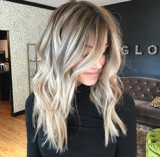21 Icy Blonde Hair With Dark Roots Colour Ideas