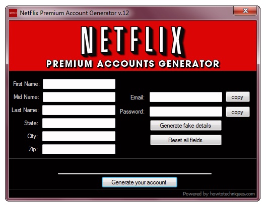 netflix account generator