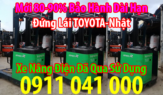 Máy móc công nghiệp: Bán xe nâng điện, xe nâng điện đã qua sử dụng 1 tấn nâng cao 3 mét Toyota%2Bdung%2Blai