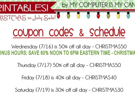 Christmas in July Sale + Holiday Shopping Guide!