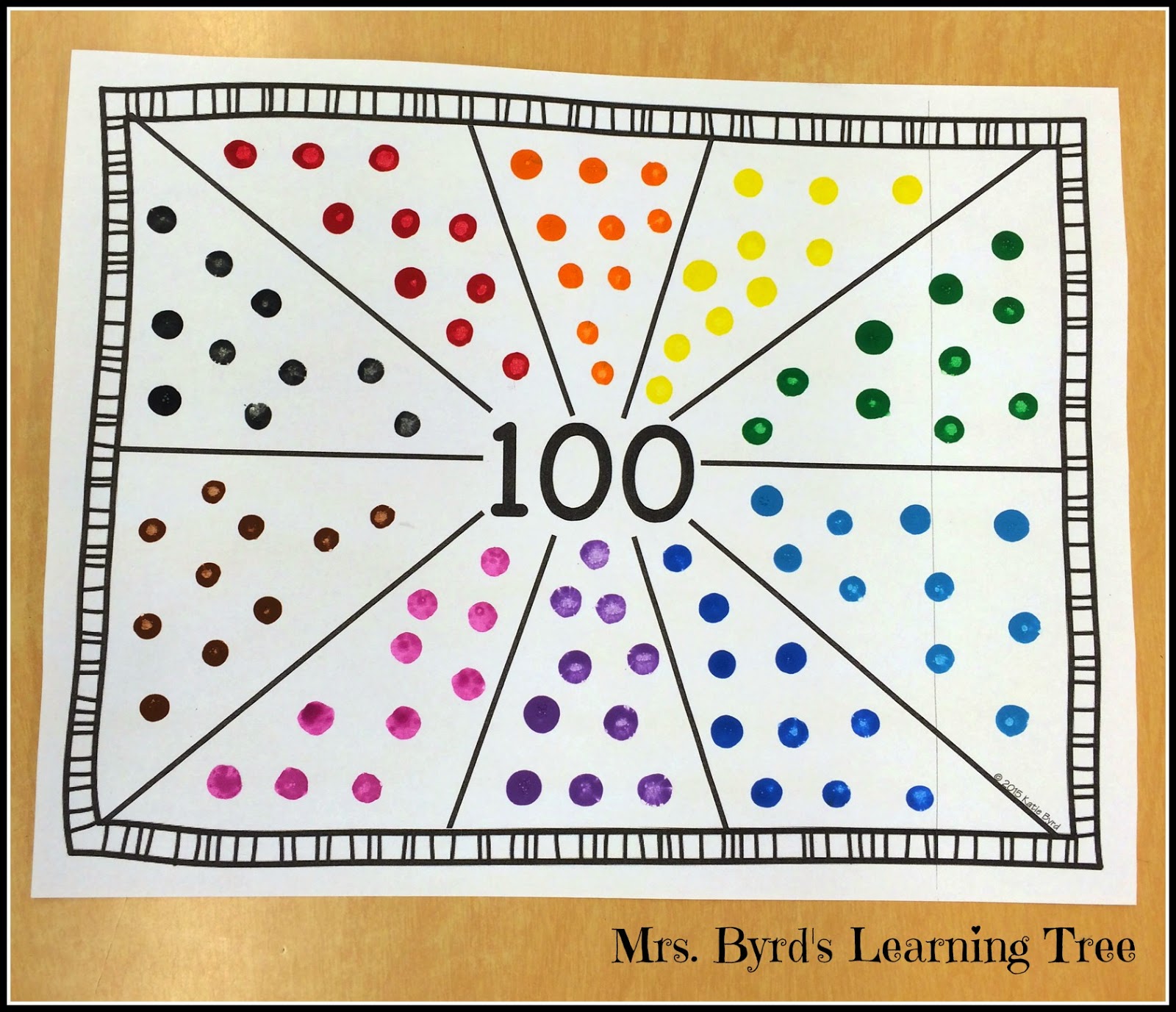 Mrs. Byrd's Learning Tree: 100 Days of School!
