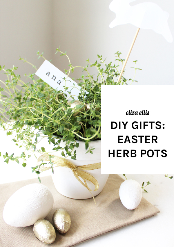 DIY Gifts: Herb Pots by Eliza Ellis