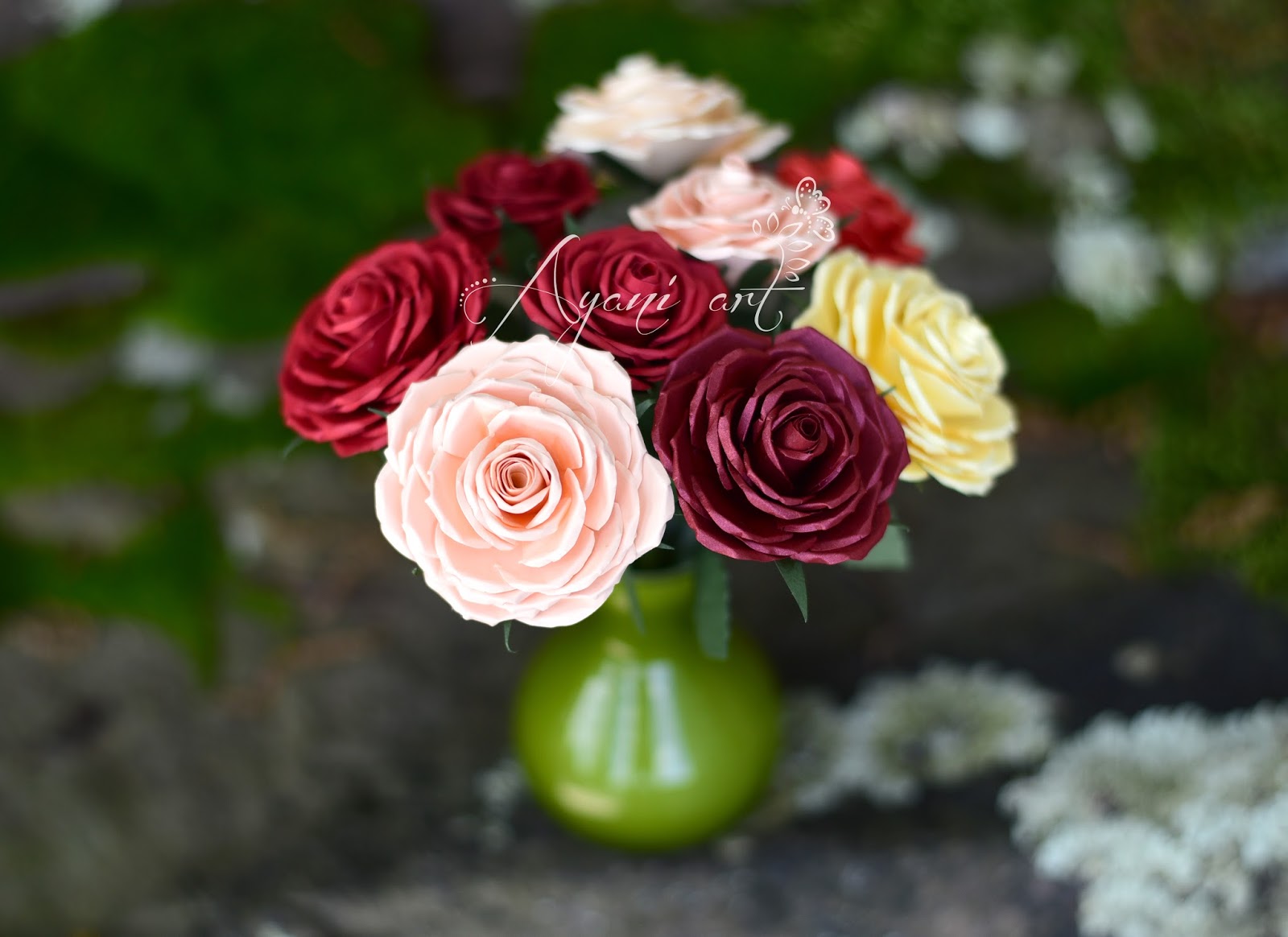 Ayani art Paper Roses