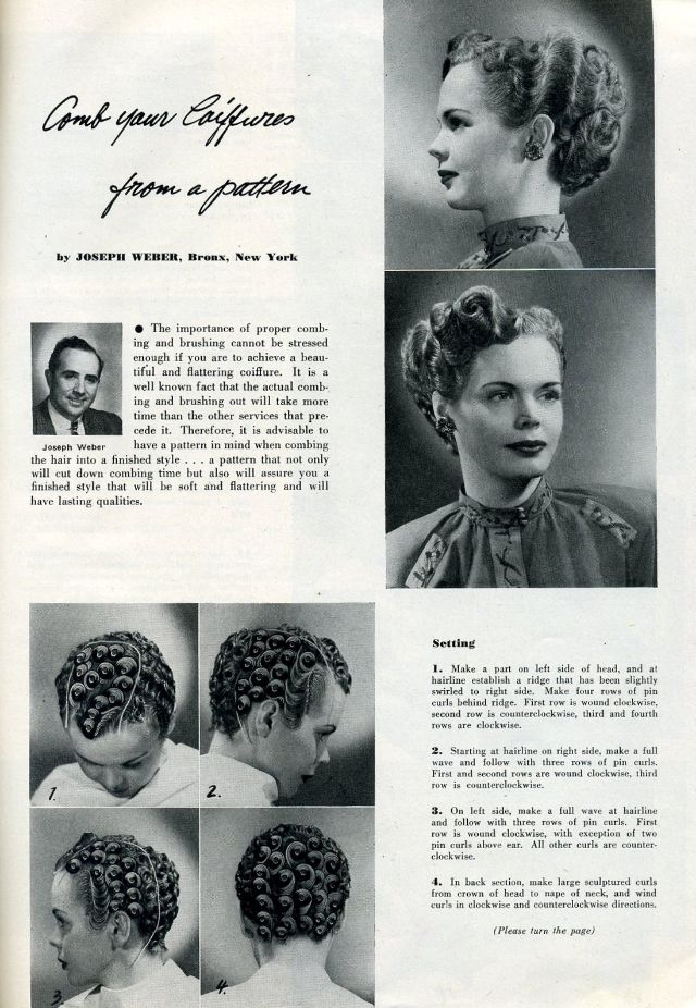 Fashionable Forties Hair Styling How To Of The 1940 S Hairdo