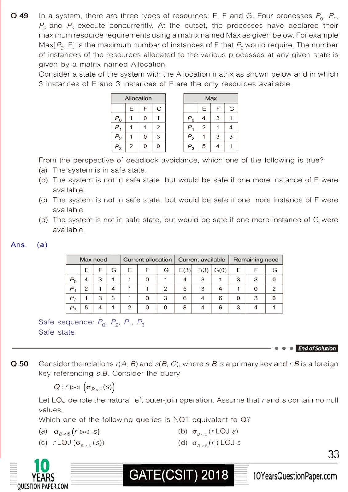 GATE 2018 CS Solution of Question Paper 2018 solved gate cse question paper-33