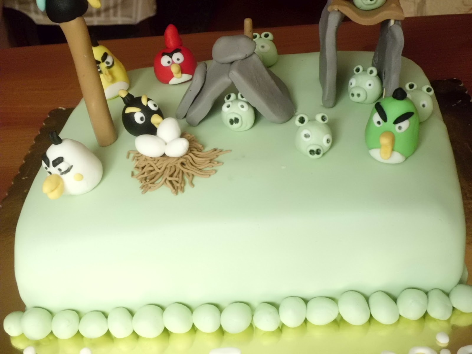 Lerna�nın Pasta Evi Angry Birds Pastası