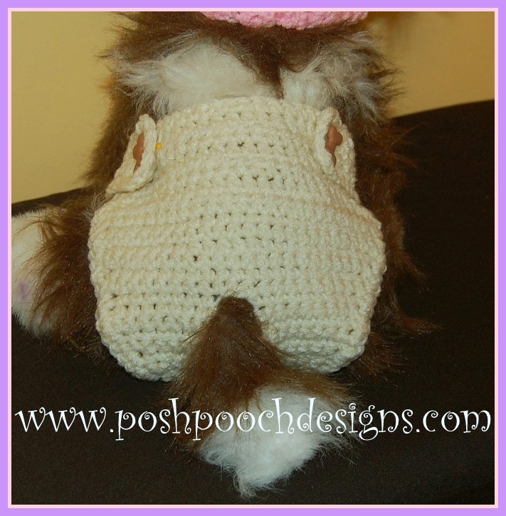 Posh Pooch Designs Dog Clothes Dog Diaper for Small Dogs Crochet