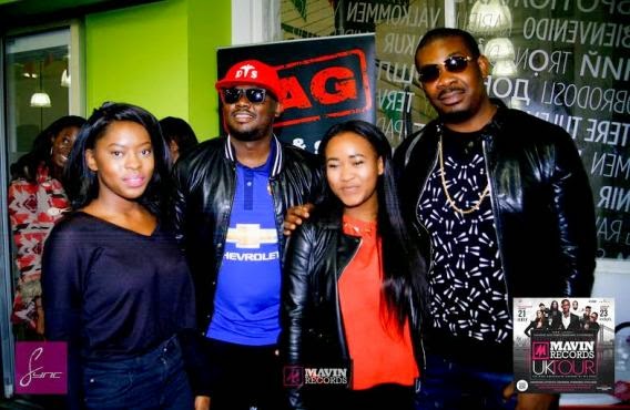 Mavin crew,Don Jazzy,Tiwa,Dr Sid et all meet with Manchester University students.
