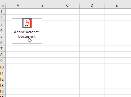 Déplacer et redimmensionner Objet PDF dans Excel