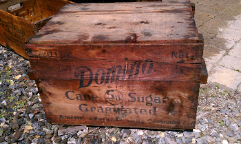 Big Old Domino Sugar Crate with lid