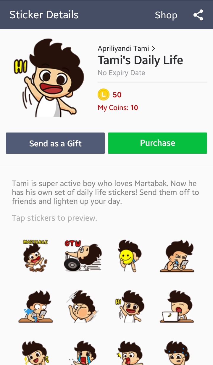 TAKE OVER Perjalanan Sticker LINE Tami Another Diary