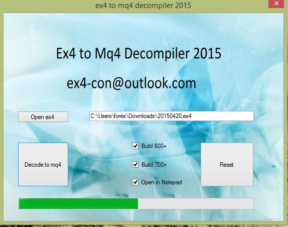 decompiler ex4 download