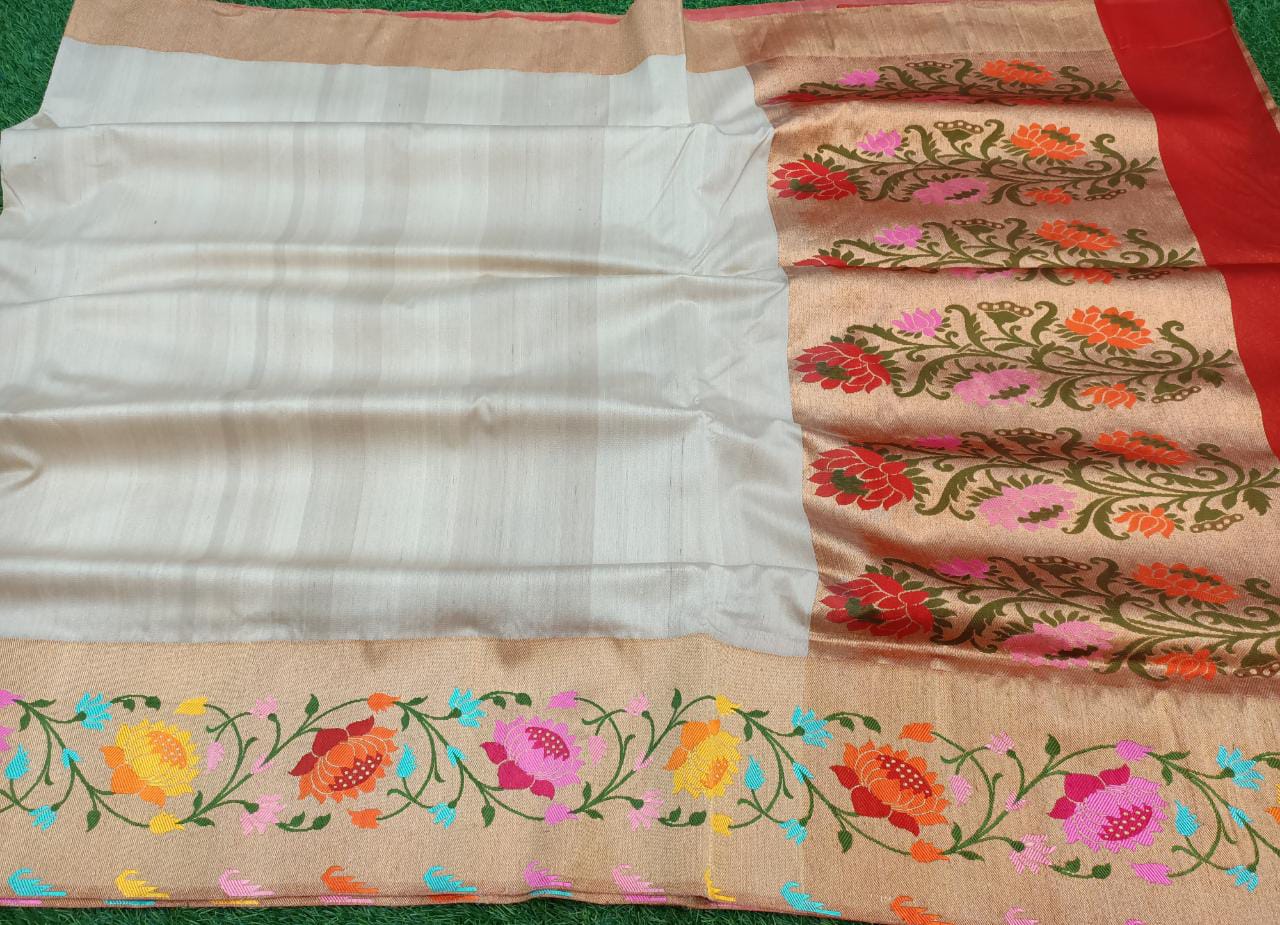 Banaras tusser silk sarees