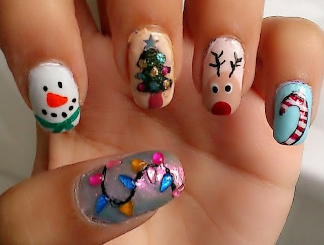6. Simple and Elegant Christmas Nail Art - wide 3