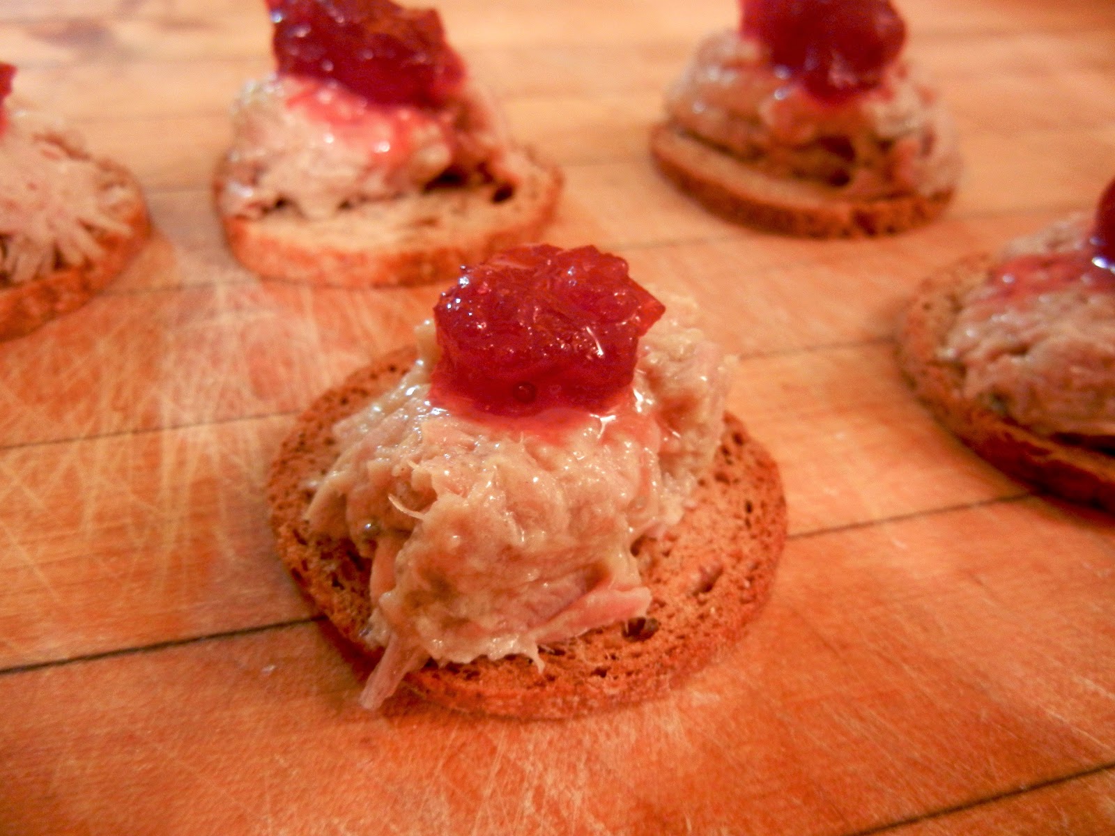 Duck Rillette Canapes