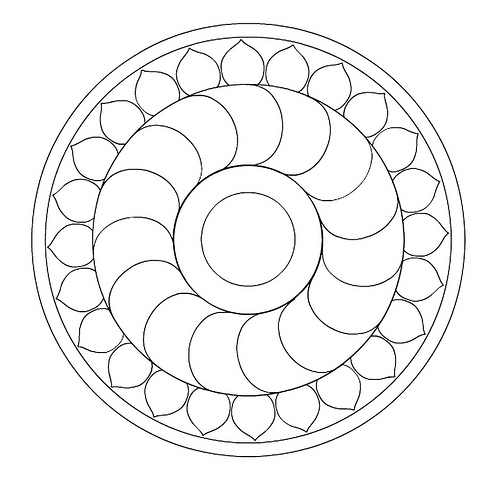 Here's a cool mandala to color! title=