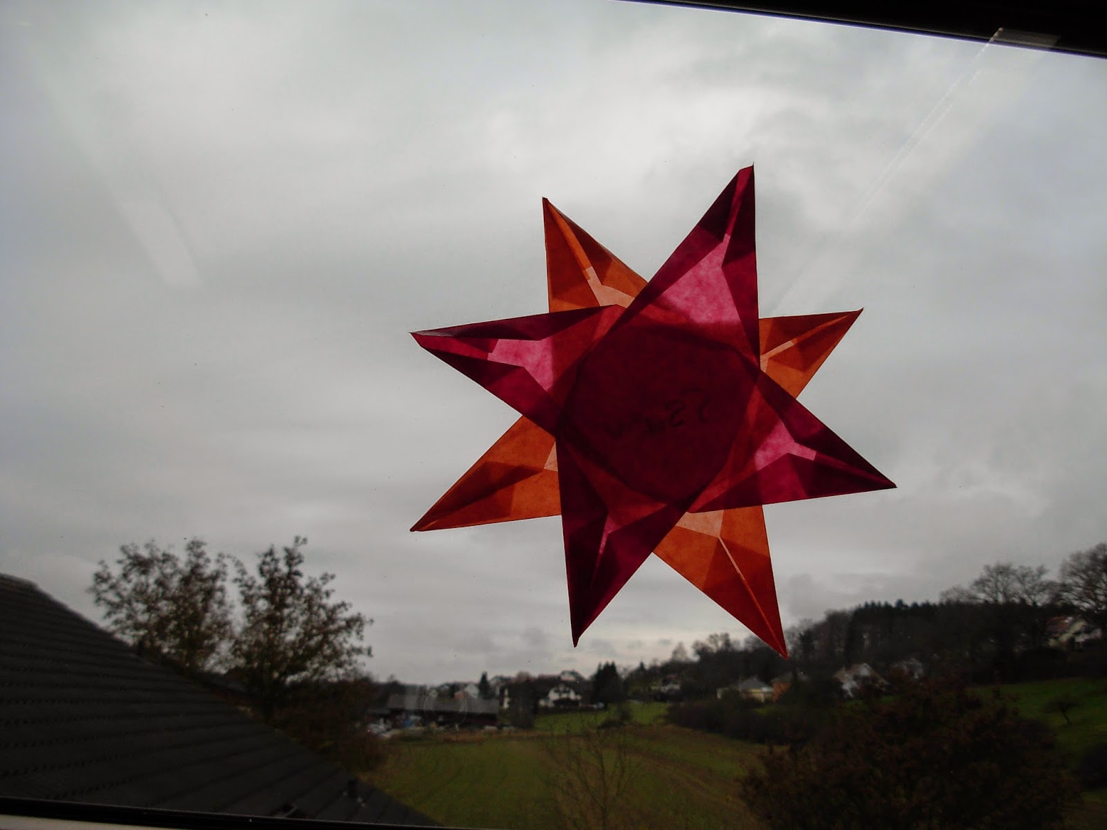 Märlimuus Sterne falten Fensterdeko Anleitung
