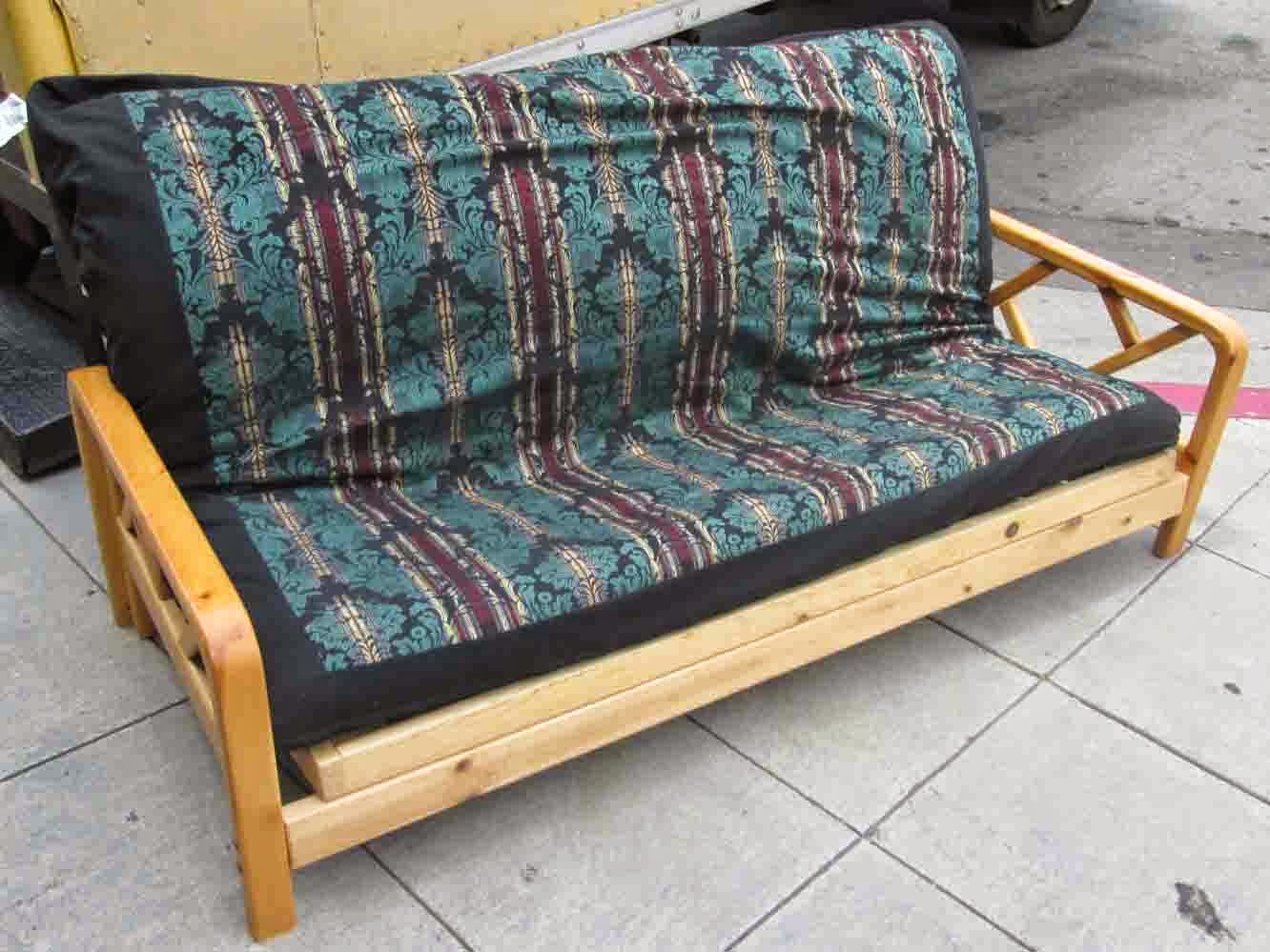 UHURU FURNITURE & COLLECTIBLES SOLD Pine Futon Frame with Mattress 50