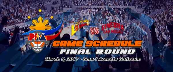 List of PBA Game(s) Sunday March 5, 2017 @ Smart Araneta Coliseum List of PBA Game(s) Sunday March 5, 2017 @ Smart Araneta Coliseum