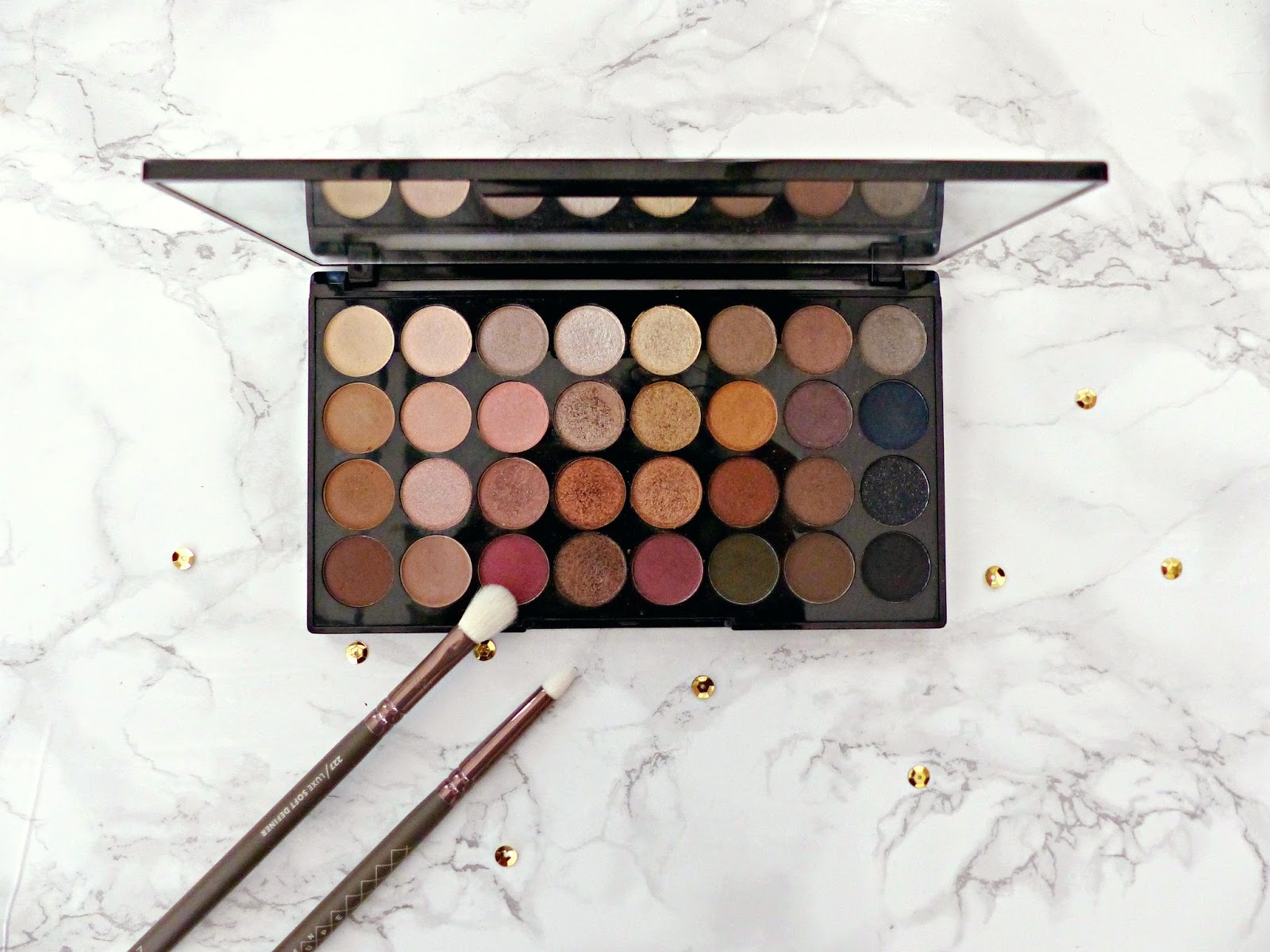 Review: Makeup Revolution Ultra 32 Shade Eyeshadow Palette in Flawless | Talks