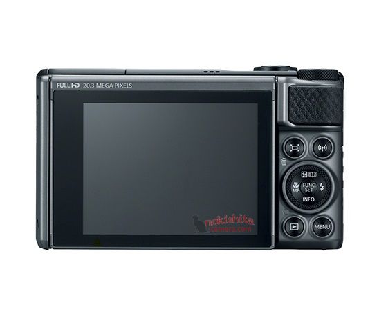 Canon PowerShot SX730 HS, вид сзади