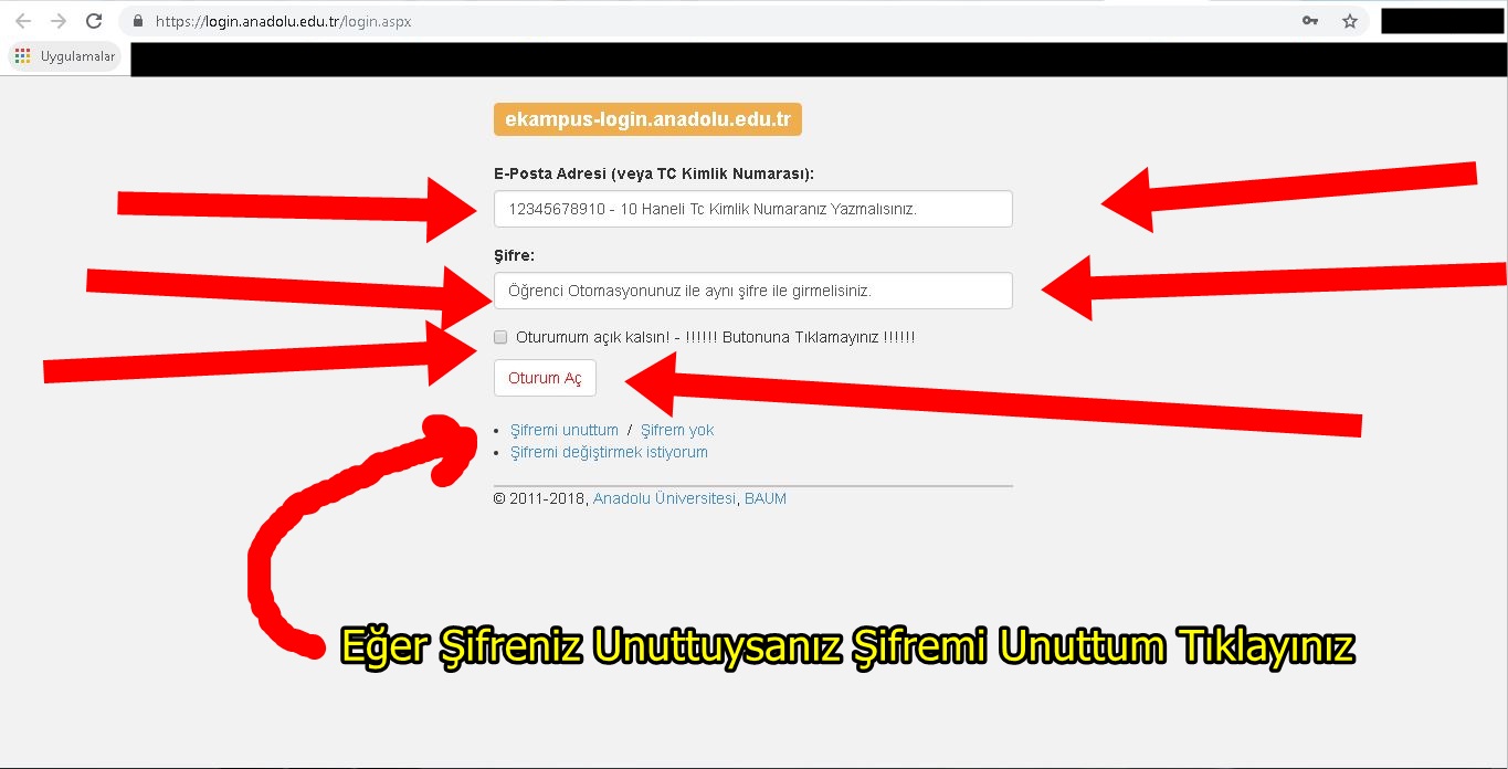 anadolum e kampus nasil girilir jdsezer